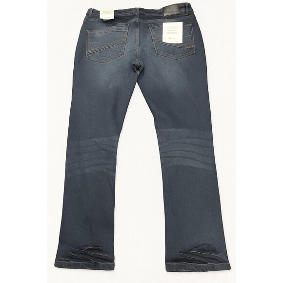 Eddie Bauer Jeans Mens 38x30 Slim Fit Flex Stretch Straight Leg Dark Wash NWT - Picture 2 of 16